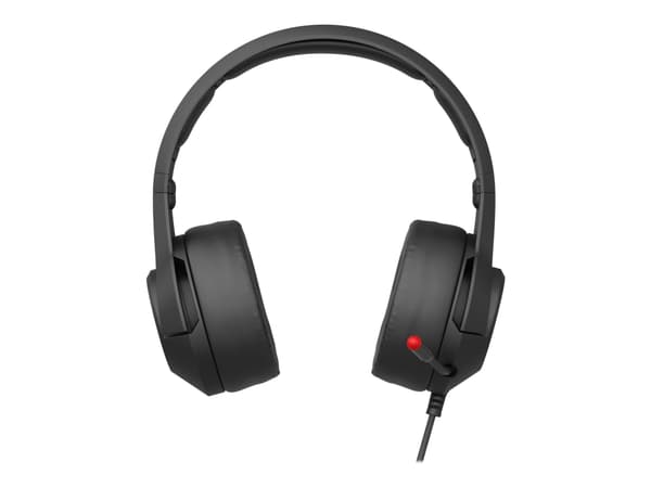 Natec Genesis Argon 600 - Headset - på örat - kabelansluten - svart, röd