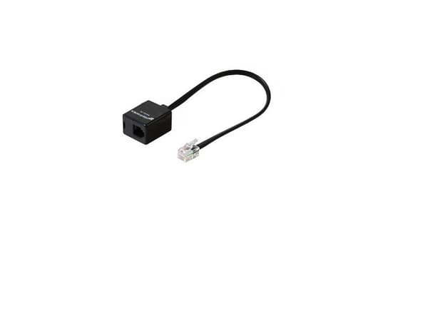 POLY RJ9-uttag till RJ9-kabel (0,2 m), Kabel, Svart