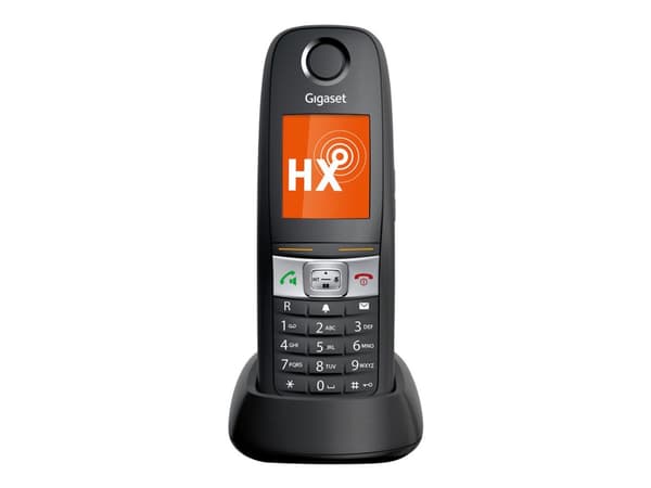 Gigaset E630HX - Trådlös förlängningshandenhet med nummerpresentation - DECT\GAP - SIP, RTP - svart