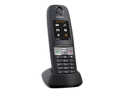 Gigaset E630HX - Trådlös förlängningshandenhet med nummerpresentation - DECT\GAP - SIP, RTP - svart