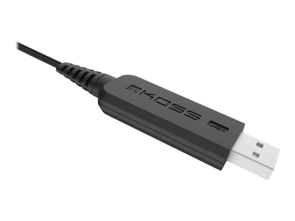 Koss CS195 - Hodesett - on-ear - kablet - USB - svart