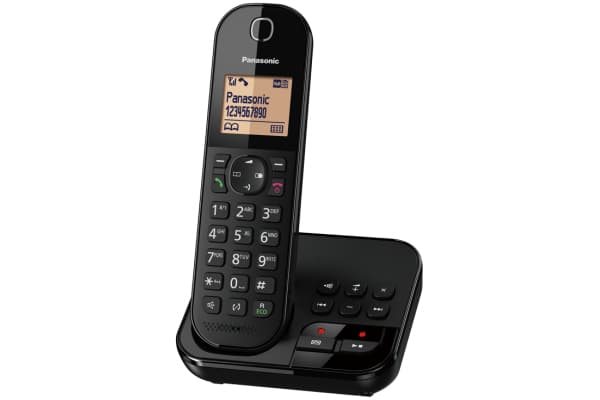 Panasonic KX-TGC420G - Trådløs telefon - svarersystem med anrops-ID - DECT - svart