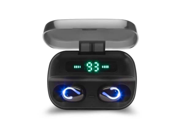 Elmak headphones Elmak Savio TWS-06 BT 5.0 wireless Bluetooth headphones with microphone, powerbank and led
