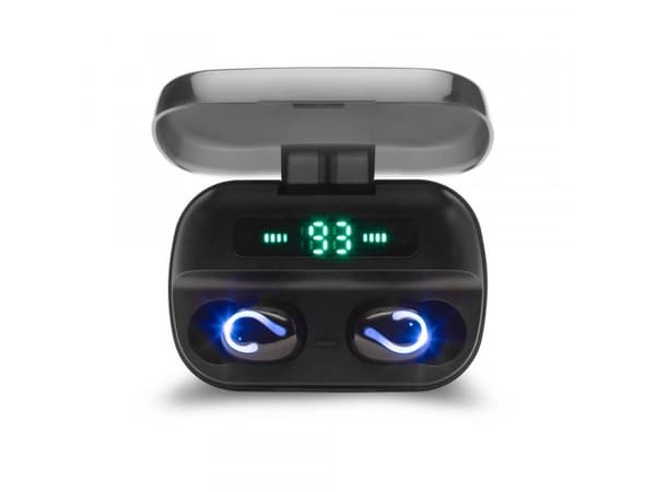 Elmak headphones Elmak Savio TWS-06 BT 5.0 wireless Bluetooth headphones with microphone, powerbank and led