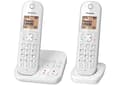 Pikkukuva 2 / 3: Panasonic KX-TGC422G - Trådløs telefon - besvarelsessystem med opkalds-ID - DECT - hvid + ekstra telefonrør