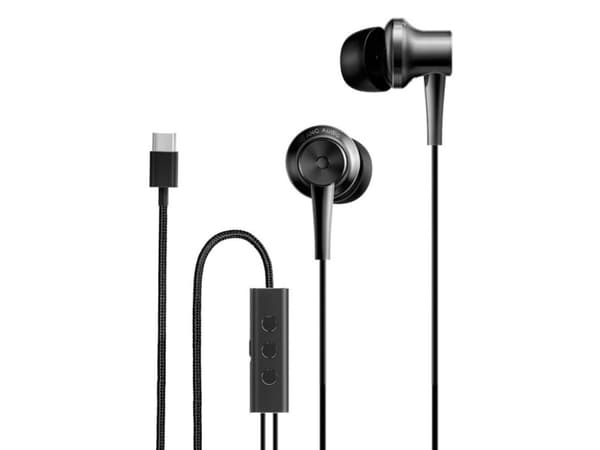 Xiaomi MI Dual Driver - Ørepropper med mikrofon - ørepropp - kablet - USB-C - svart