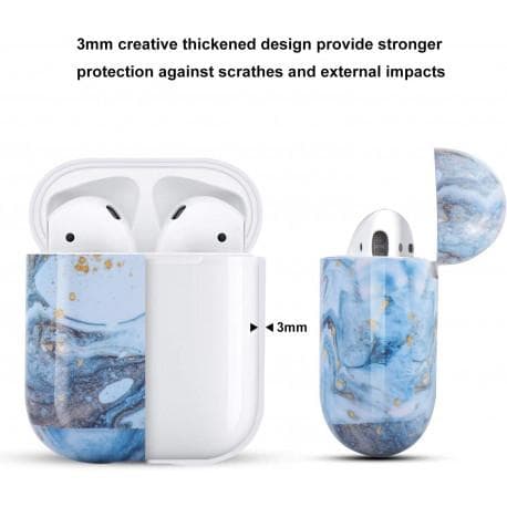 Stöttåligt Marmorskal Till AirPods 1/2