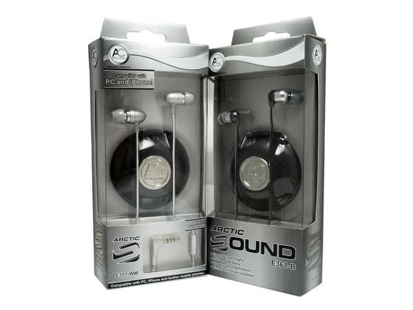ARCTIC E351W, Langallinen, 10 - 24000 Hz, 5 g, Kuulokkeet, Valkoinen