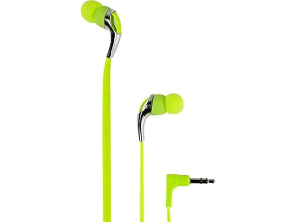 Vivanco Neon Buds, Kabel, 15 - 22000 hz, Musik, Hörlurar, Metallisk, Gul