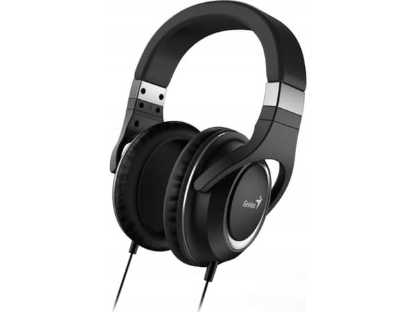 Genius Computer Technology HS-610, Koblet med ledninger (ikke trådløs), 20 - 20000 Hz, Samtaler/musikk, 253 g, Hodesett, Sort