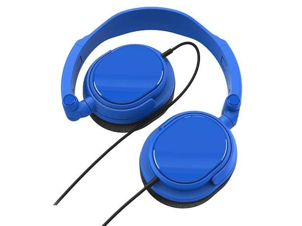 Vivanco DJ 20, Hovedtelefoner, Kuuloke, Blå, 1,8 m, Ledningsført, Nikkel