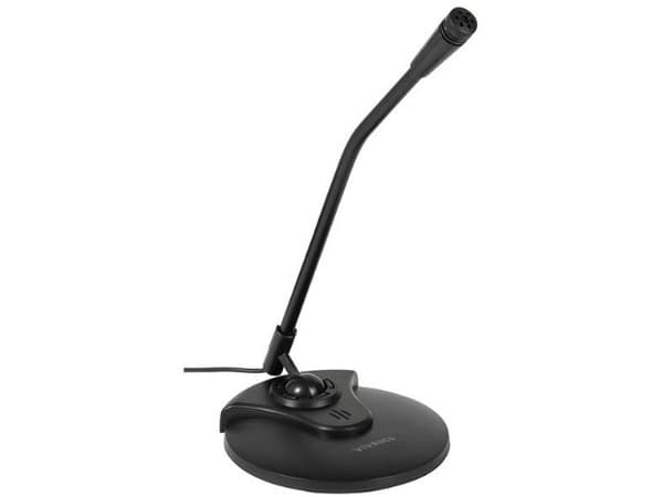 Vivanco 36649, PC-mikrofon, 58 dB, 100 - 16000 Hz, 1500 O, Trådløs, 3.5 mm (1/8")