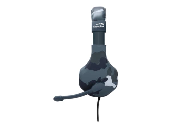 SPEEDLINK RAIDOR - Hodesett - on-ear - kablet - 3,5 mm jakk - blå - for Sony PlayStation 4, Sony PlayStation 4 Pro, Sony PlayStation 4 Slim