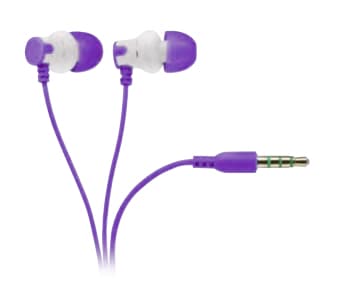 Vivanco HS 100 PU, Kuulokkeet, In-ear, Calls/Music, Purppura, Kaksikanavainen, 1,2 m