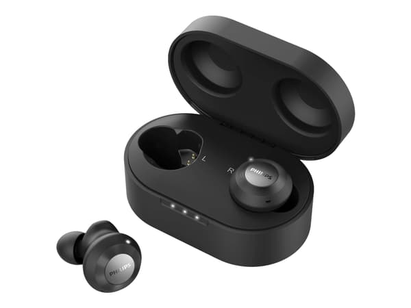 Philips TAT8505BK - Aidot langattomat kuulokkeet, joissa mikrofoni - korvaan - Bluetooth - aktiivinen melunvaimennusjärjestelmä