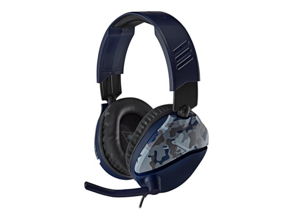 Turtle Beach Recon 70 - Headset - fullstorlek - kabelansluten - 3,5 mm kontakt - blå camo