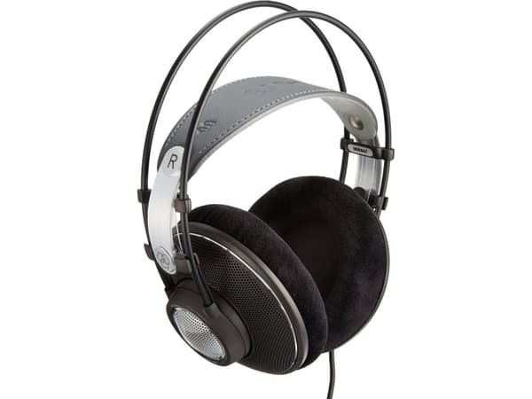 AKG K612 PRO, Koblet med ledninger (ikke trådløs), 12 - 39500 Hz, Musikk, 238 g, Hodetelefoner, Sort
