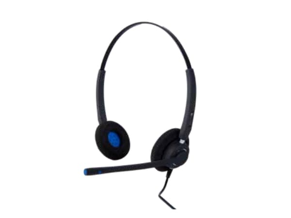 Alcatel-Lucent AH 22 U, Kabel, Kontor/callcenter, 100 - 6800 hz, 115 g, Headset, Svart, Blå