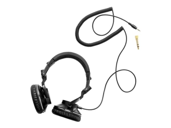 Hercules HDP DJ60 - Hodetelefoner - full størrelse - kablet - 3,5 mm jakk - lydisolerende