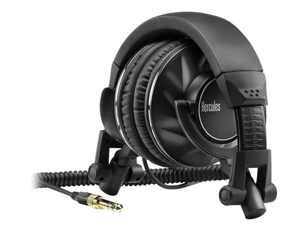 Hercules HDP DJ60 - Hodetelefoner - full størrelse - kablet - 3,5 mm jakk - lydisolerende
