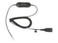 Miniatyrbild 4 av 5: Jabra GN1200 CC - Headset-kabel - Snabburkoppling kontakt till RJ-9 hane - 2 m - för Jabra GN 2100, GN 2200, GN 2250
