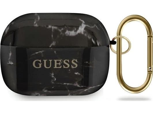 Guess Guess GUACAPTPUMABK AirPods Pro headphones cover black/black Marble Collection