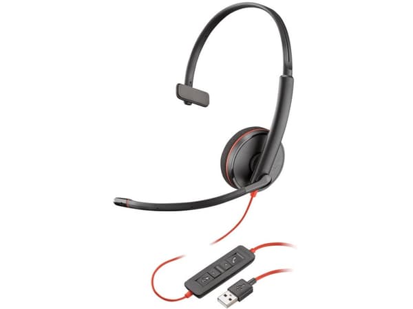 Poly Blackwire C3210 USB - 3200 Series - kuulokkeet - på øret - kabling - USB
