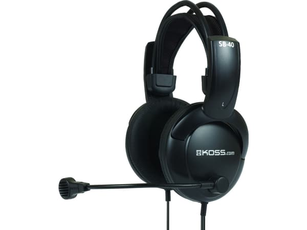 Koss SB40 - Hodesett - full størrelse - kablet - svart