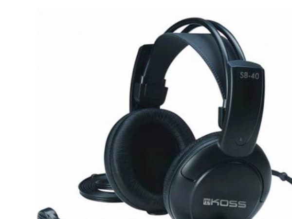 Koss SB40 - Hodesett - full størrelse - kablet - svart