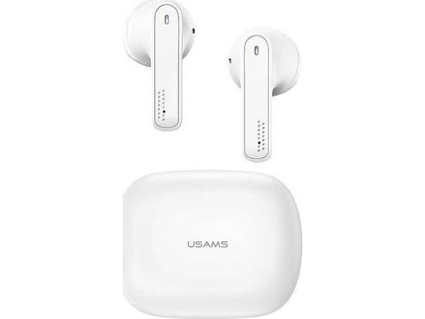 Usams USAMS headphones Bluetooth 5.0 headphones TWS SM series wireless white/white BHUSM01 (US-SM001)