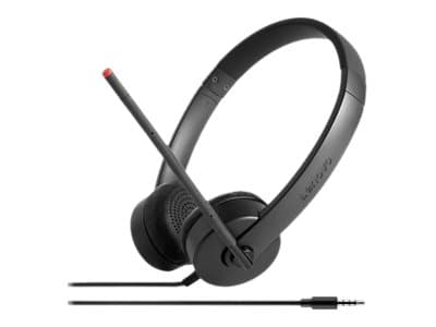 Lenovo Stereo Analog, Langallinen, Toimisto/puhelukeskus, 110 g, Kuulokkeet, Musta