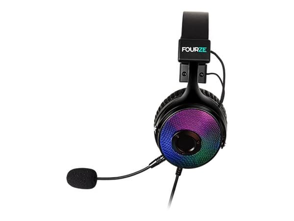 Fourze GH350 Gaming - Headset - fullstorlek - kabelansluten - USB - svart