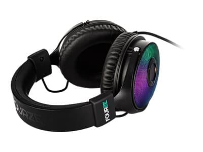 Fourze GH350 Gaming - Headset - fullstorlek - kabelansluten - USB - svart