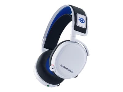 SteelSeries Arctis 7P - Hodesett - full størrelse - 2,4 GHz - trådløs - USB-C - hvit - for Sony PlayStation 4, Sony PlayStation 4 Pro, Sony PlayStati