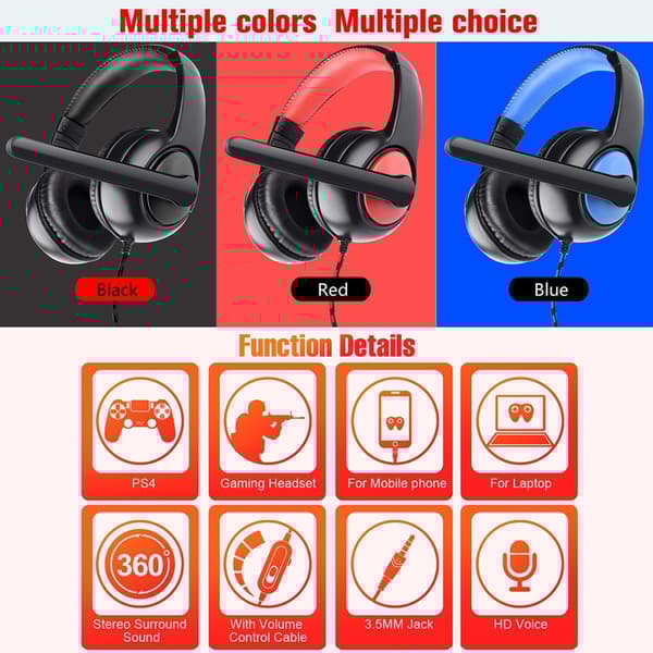 OVLENG OV-P9  3.5mm Wired Earphone Gaming Headset