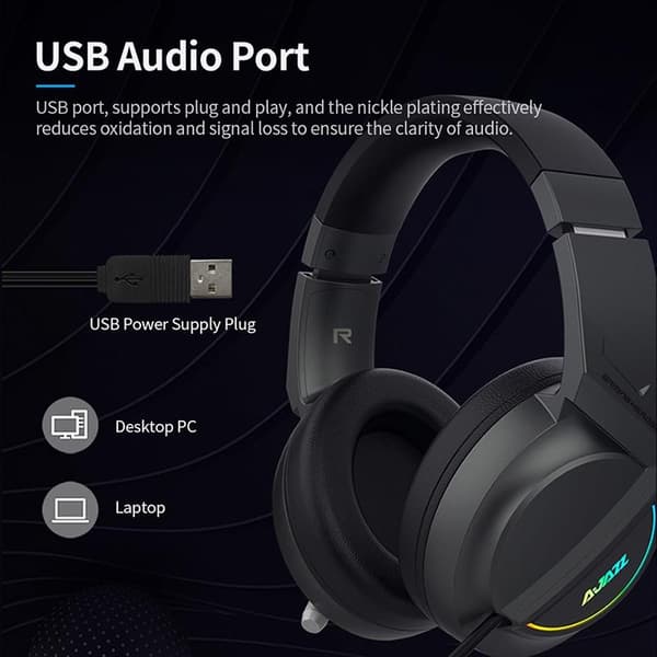 Ajazz AX365 USB Stereo Surround 7.1 Gaming Headset
