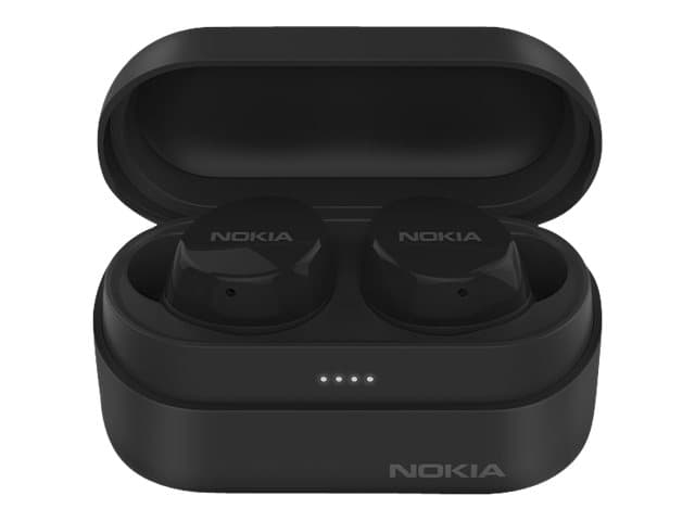 Nokia Power Earbuds Lite BH-405 - True wireless-hörlurar med mikrofon - inuti örat - Bluetooth - träkol