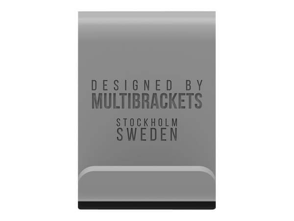 Multibrackets M Headset Holder - Monteringssett (skrivebordsmontering) - for hodetelefoner / hodesett - aluminium - sølv - skrivebord, skrivebordsmon