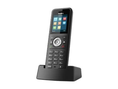 Yealink W59R - Langaton lisäluuri - Bluetooth-liitännällä ja soittajan tunnistuksella - DECT\CAT-iq - 3-suuntaiset puhelut - musta musta