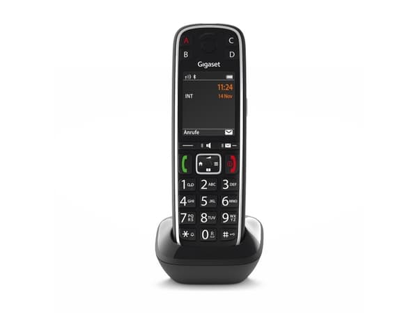 Gigaset E720HX - Trådløst ekstra håndsett med anrops-ID - ECO DECT\GAP\CAT-iq - SIP, RTP - svart