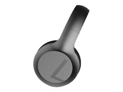 DENVER BTH-251 - Hörlurar med mikrofon - fullstorlek - Bluetooth - trådlös, kabelansluten - 3,5 mm kontakt - svart