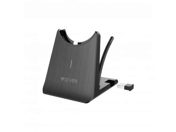 V7 HB605M, Trådlös, Kontor/callcenter, 20 - 20000 hz, 144,3 g, Headset, Svart, Grå