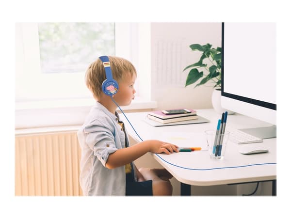 OTL Peppa Pig Rocket George - Hodetelefoner - on-ear - kablet - 3,5 mm jakk - blå