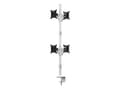 Miniatyrbilde 2 av 5: Multibrackets M VESA Deskmount Officeline Quad B2B - Monteringssett - for 4 LCD-skjermer - stål - hvit - skjermstørrelse: 15"-30" - skrivebord, skriv