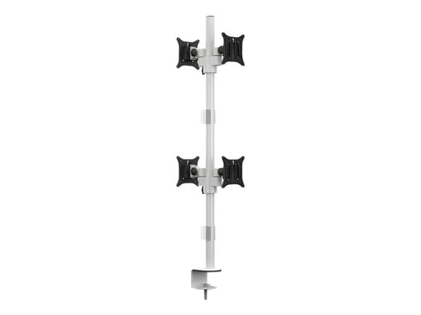 Multibrackets M VESA Deskmount Officeline Quad B2B - Monteringssett - for 4 LCD-skjermer - stål - hvit - skjermstørrelse: 15"-30" - skrivebord, skriv Hvit