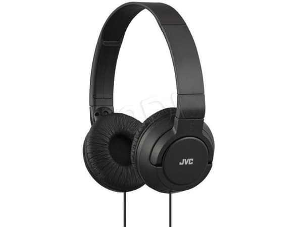 JVC HA-S180 - Hörlurar - fullstorlek - kabelansluten - 3,5 mm kontakt - svart
