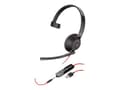 Miniatyrbild 2 av 5: Poly Blackwire C5210 USB-A - 5200 Series - headset - på örat - kabelansluten - USB, 3,5 mm kontakt