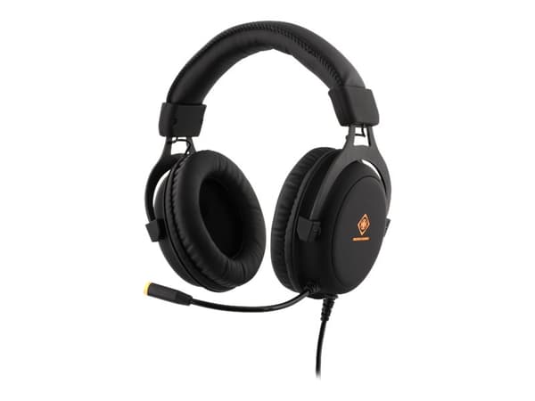 DELTACO GAMING GAM-030 - Hodesett - full størrelse - kablet - 3,5 mm jakk - hvit