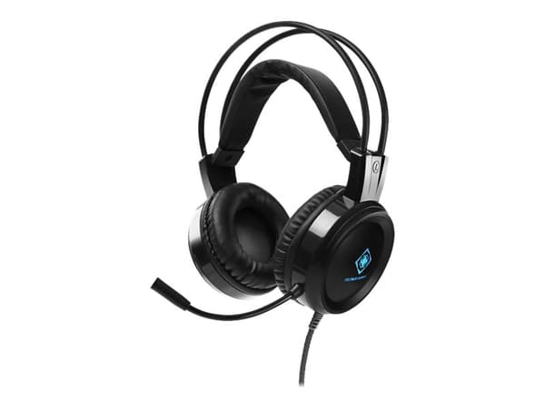 DELTACO GAMING GAM-105 - Hodesett - full størrelse - kablet - 3,5 mm jakk - svart