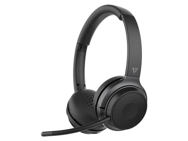 V7 HB600S, Langaton, Puhelut/Musiikki, 20 - 20000 Hz, 158,3 g, Kuulokkeet, Musta